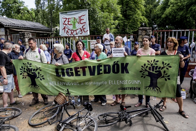 Ligetvédők - fotó Sebestyén Eszter