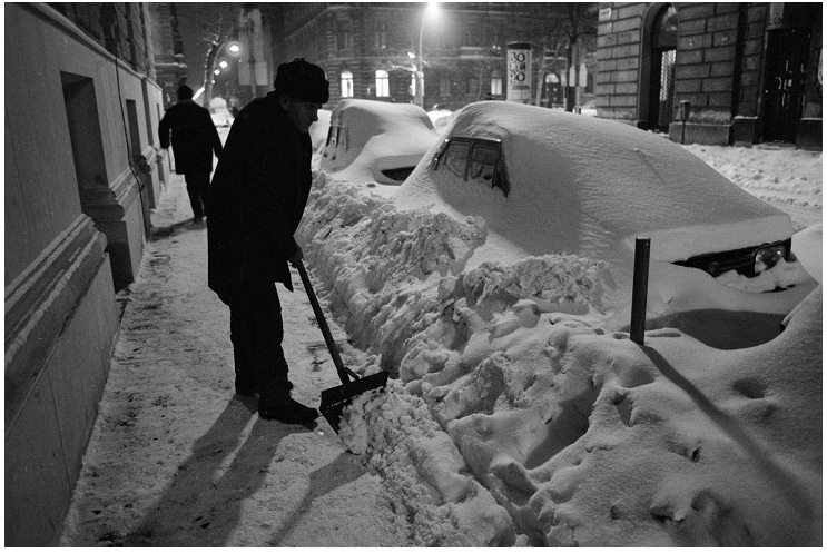 Az 1987 januári nagy hóesés - Ismeretlen fotós