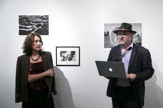 Nadja Massun és Bojár Iván András a kiállításmegnyitón - Capa Központ
