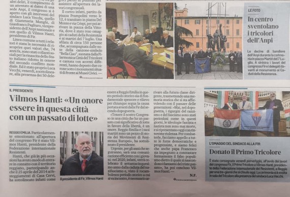 híradás az eseményről az olaszországi lapokban - fotó: nextstopreggio.it