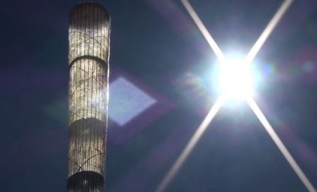 A Vortex Bladeless tornya könnyű szén- és üvegszál kompozitból készül (vortexbladeless.com)